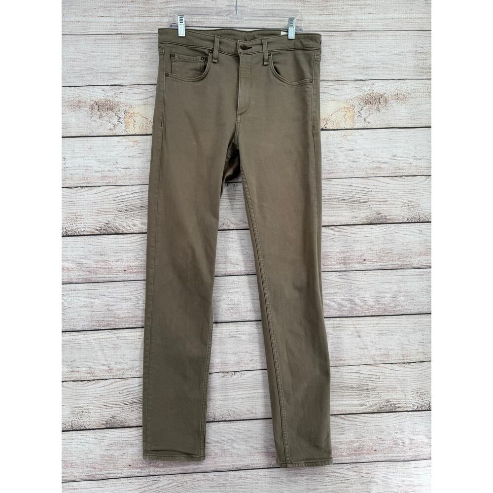 rag & bone Men's Straight Jeans in Olive